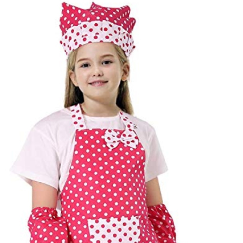 Kids Cooking and Baking Apron Set - 3 Piece